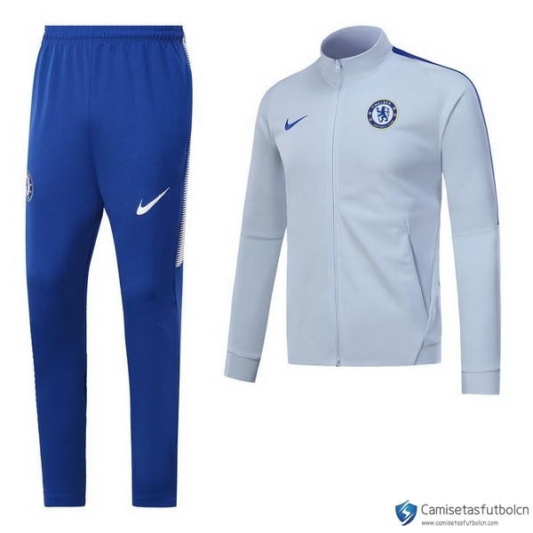 Chandal Chelsea 2017-18 Gris Claro Azul